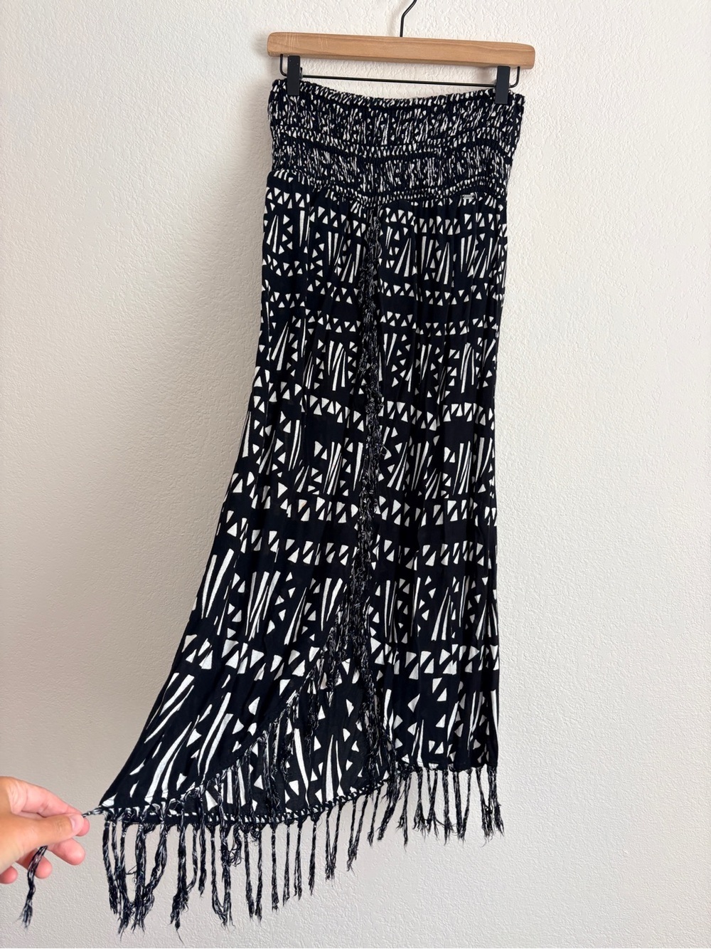 Volcom Boho Fringe Strapless Cover Up Dress